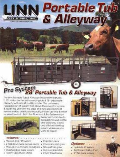 Portable Tub and Alleyway with Automatic Headgate
