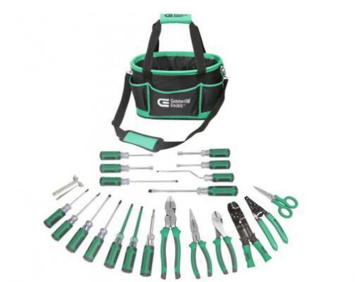 Commercial Electric 22-Piece Electrician&#039;s Tools Set Kit Jobsite Workshop Home