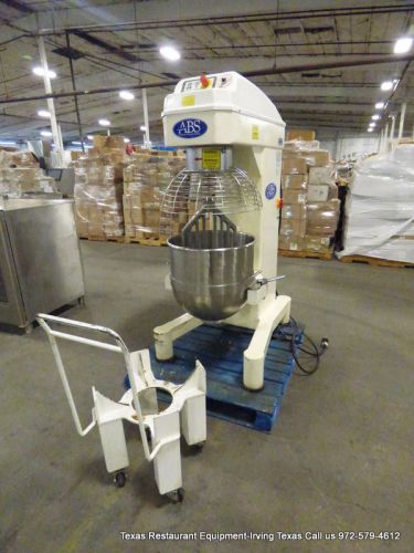 ABS BAKERY DOUGH MIXER 80 QUART WITH BOWL, DOLLY &amp; PADDLE  Model SM-80LA