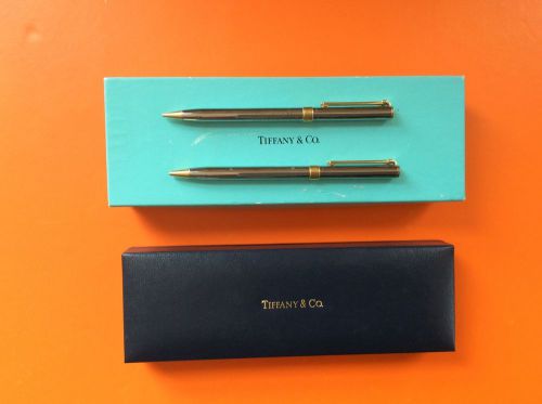 Original Authentic Tiffany &amp; Co T-Clip Pen and Pencil Boxed Set