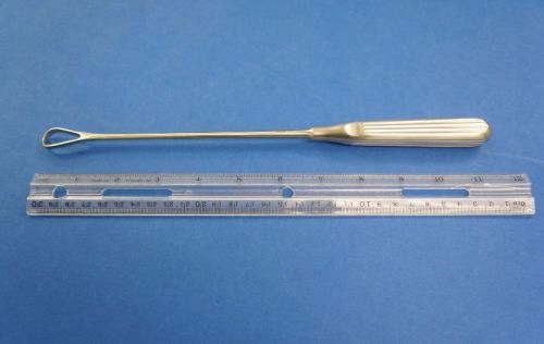 Jarit 500-305 SIMS Uterine Curette, 11in, Sharp, Malleable, Size 5