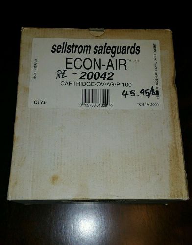 Sellstrom safeguards econ-air 20042 organic vapor cartridge filter 4 pack bx for sale