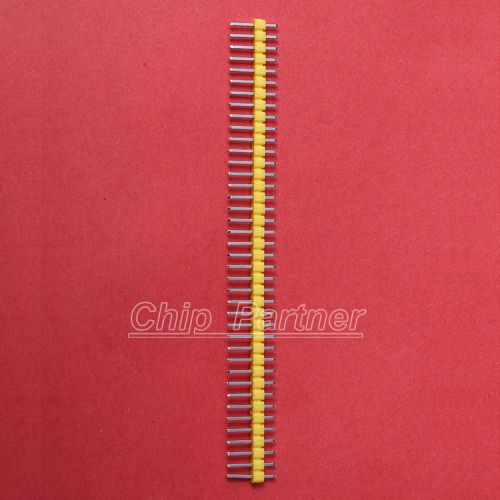 10pcs yellow 40pin 1x40p male breakable pin header 2.54mm for sale