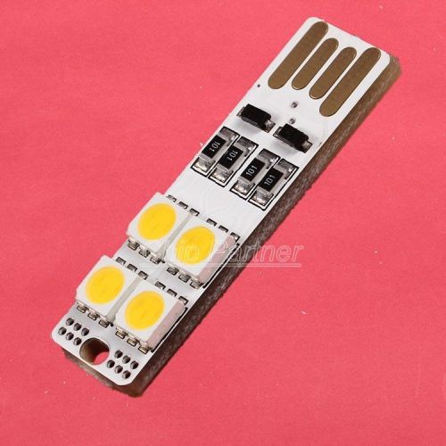 MINI Touch Switch USB power SMD 5050 Warm White camping lamp LED night light