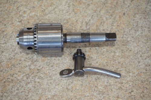Jacobs drill chuck 6a 33 taper cap. 0-1/2 with key and 1/2 shank nice for sale