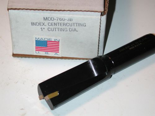 Nos american sun 1&#034; indexable center cutting x-long end mill 3/4&#034; shank  760-3b for sale