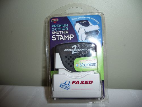 Cosco Premium 2-color Shutter Stamp &#034;Faxed&#034; #035533