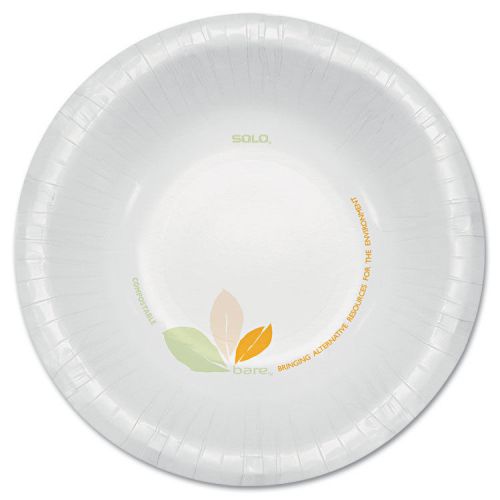Bare Paper Dinnerware, 12oz Bowl, Green/Tan, 500/Carton
