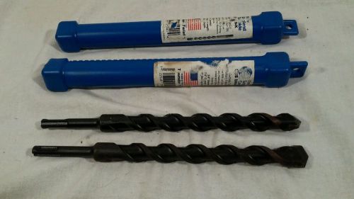 2 New England Carbide Shank Hammer Drill bits 3/4&#034; diameter 7&#034; deep