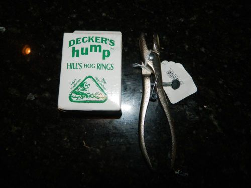 NEW with tag &#034;DECKER&#034; Hill Hog Ringer with Spring and box of Rings NEW