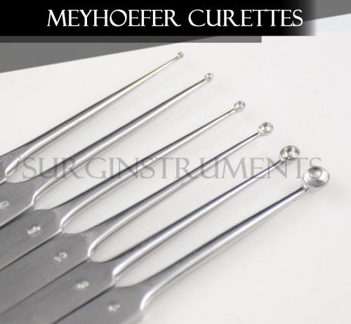 6 Meyhoefer Chalazion Curette Surgical Medical ENT Instruments - 5&#034;