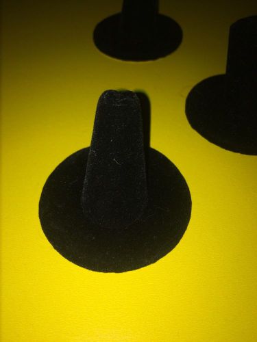 Black Velvet Covered Single Finger Ring Display