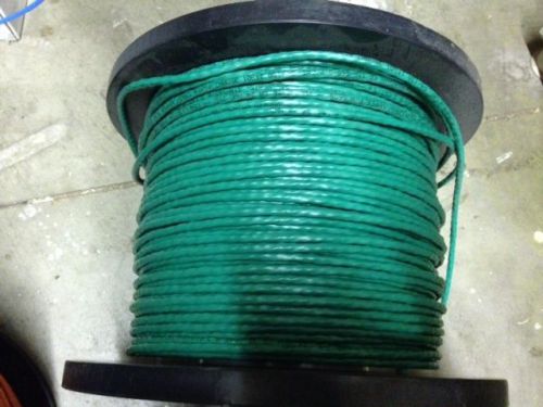 Quabbin 5505 green cat5e pvc patch cable, 250 feet, bulk piece for sale