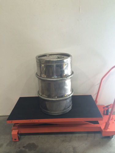 30 Gallon Stainless Steel Heavy Mixer Thick Wall Drums, Mixing Drums,