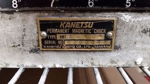 Kanetsu KMT-2045A Permanent Magnetic Chuck for EDM or Grinding
