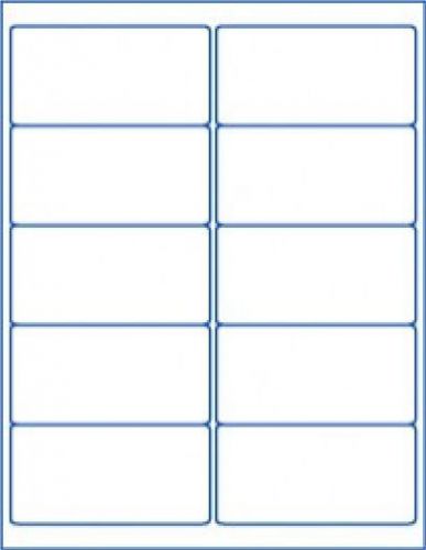 (2&#034; x 4&#034; labels) white matte blank sheet laser inkjet 10000; made in USA