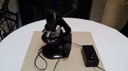 Vintage Bausch &amp; Lomb Professional Microscope With Dimmer