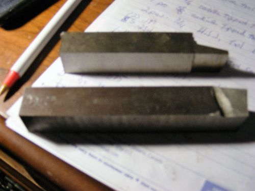 (2) 3/4 inch square H.S.S. lathe tool bits