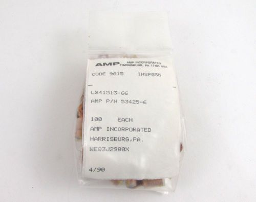 53425-6 Ring Tongue Terminal Amp Tyco Aumo Electronics - Qty of 100