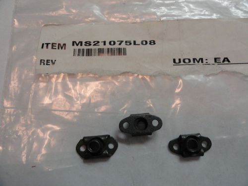 8-32 self locking nut plates, ms21075l08 for sale