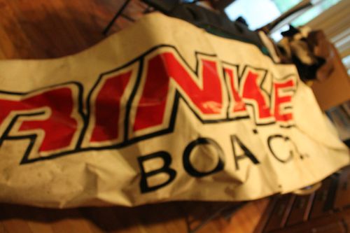 Rinker Boats Horizontal Large vinyl Banner 35&#034;x105&#034; Vinyl - white w/ red