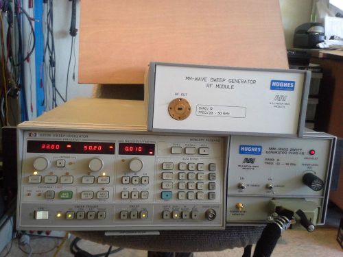 50ghz sweep generator q-band 33-50ghz +7dbm max. tested!  hughes 47722h-15 for sale