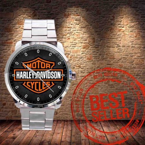 Rare Harley Davidson Big Motorcycle USA Canada Luxury Vehicle Sport Metal Watch