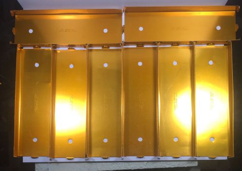 MMF Industries Aluminum Rolled Coin Tray Quarters Lot of 8 Orange Trays Free S&amp;H