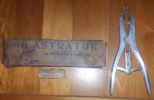 Vintage Elastrator Castrating Docking Veterinary Instrument