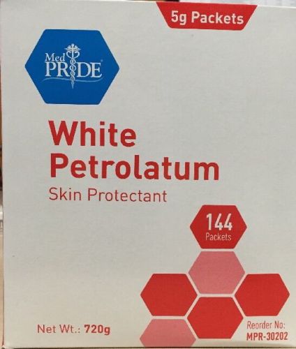 White Petrolatum, 5 gram Foil Packs, 144/BX, MPR30202