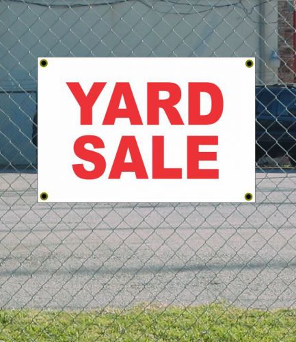 2x3 YARD SALE Red &amp; White Banner Sign NEW Discount Size &amp; Price FREE SHIP