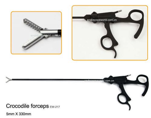 Brand New Crocodile Forceps 5X330mm Laparoscopy