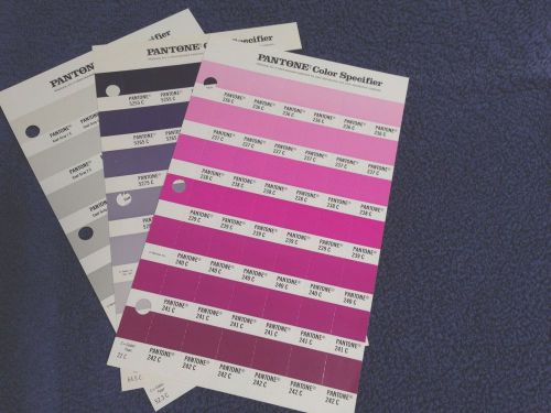 Pantone Color Specifier (3 Sheets)-236-242C, 5255-5315C, Cool Grey Sheet