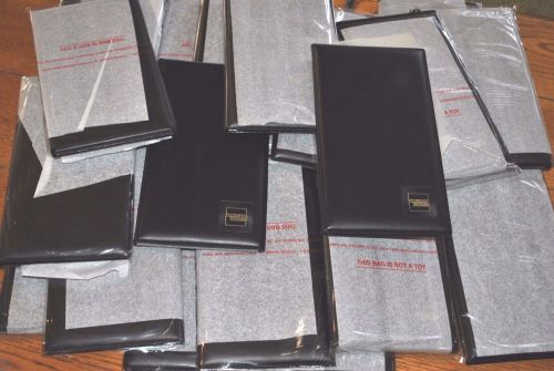 Box of (22) 2 panel American Express Check Presenters