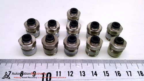 LEGRIS 3175-04-14 - PACK OF 11 - PUSH-TO-CONNECT TUBE FITTING, THREAD, N #214543