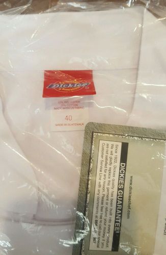 Dickies Executive. Chef coat with Top Stitch Size 40