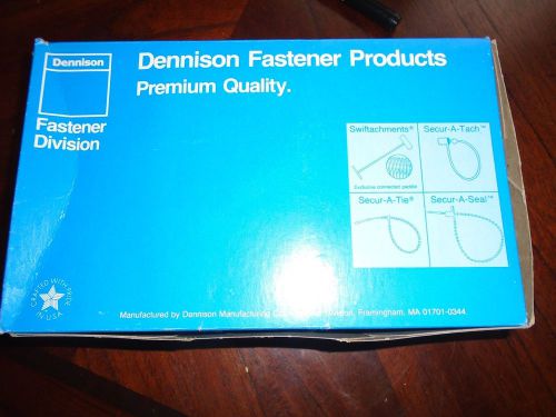 Dennison Fastener Secur a Tach open box Aprox 1500 3&#034; Natural # 08302