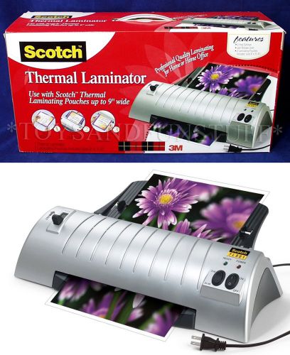 New - SCOTCH THERMAL LAMINATOR TL901 - 2 Heat Settings - 9&#034; Wide Pouches NEW