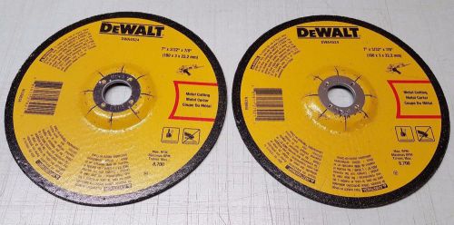 Lot of 2 DeWalt 7&#034; Grinder Metal Cutting Wheels DWA4524 *NEW* FREE SHIPPING