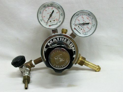 &#034;Matheson&#034; Model 8-580 Air Gas Pressure Regulator Duel-Gauge (3000 PSI) EXL Cond