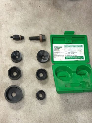 GREENLEE 737 KNOCKOUT PUNCH KIT With Extras Please See photos Extras Bundle Good