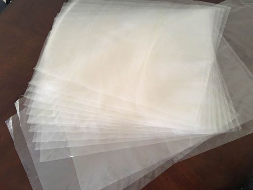 100 CLEAR 18 x 24 POLY BAGS 2 MIL PLASTIC FLAT OPEN TOP