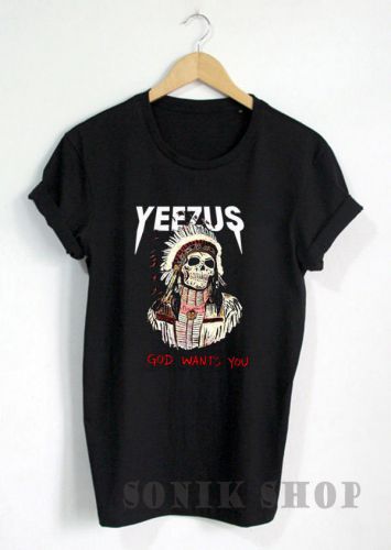 New shirt - kanye west yeezus tour logo black t-shirt unisex tee size s - xxl for sale