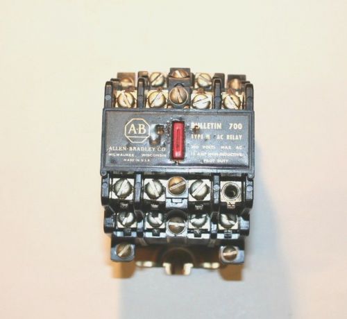 Allen-bradley 700-n800a1 series b bulletin 700 type n ac control relay 120 v coi for sale