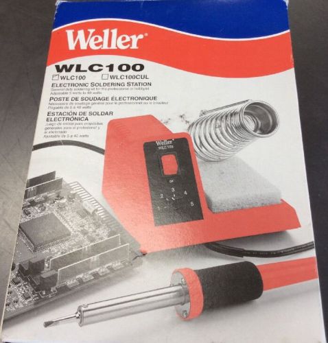 Weller WLC100, 40-Watt Soldering Station, Lightweight Pencil Iron, + 3 ex. Tips