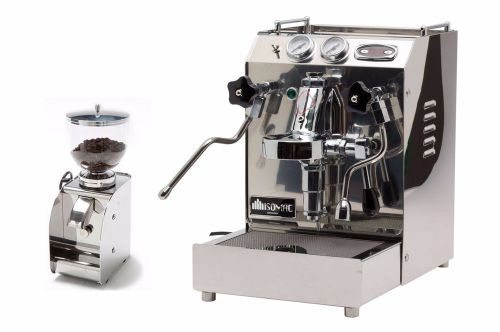 Isomac tea pid espresso cappuccino coffee machine &amp; granmacinino grinder 220v for sale