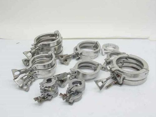 Lot of 21 ISA Clamps Mixed Sizes - Balzers ISA Clamps