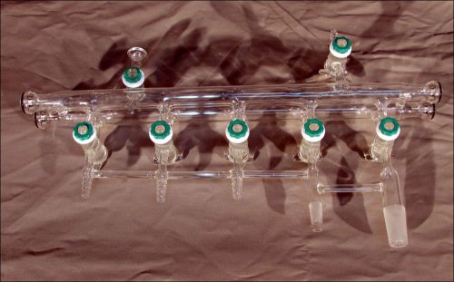 7-port double vacuum glass manifold for sale