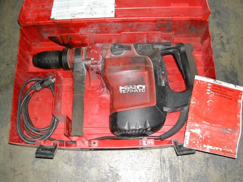 Hilti te 76-atc demolition hammer drill, uses sds max bits, chisels, heavy duty for sale