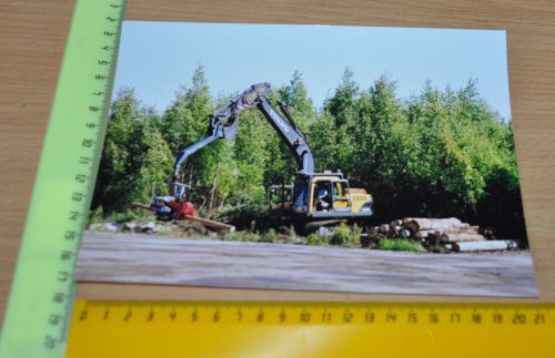 Volvo Excavator Harvester Logging Factory Photo Soviet Russian